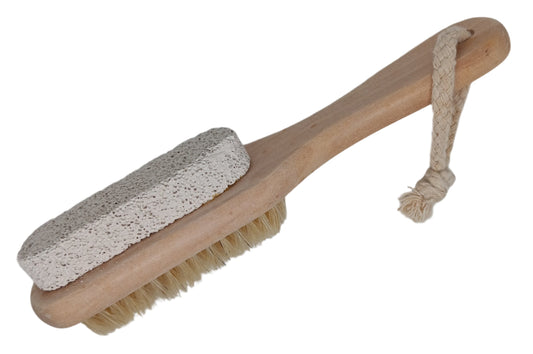 Natural Pumice Stone and Brush