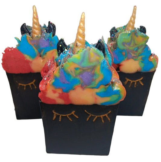 Mystical Unicorn Goat Milk Crafted Soap - Black